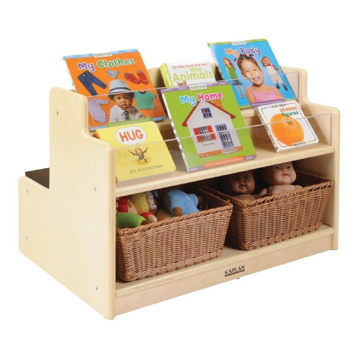 Alternate Image #1 of Carolina Toddler Sit and Read Bench with Book Display and Storage Cubby