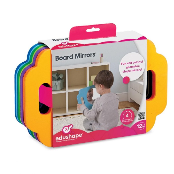 Alternate Image #1 of Easy Grasp Shape Mirrors - Set of 4