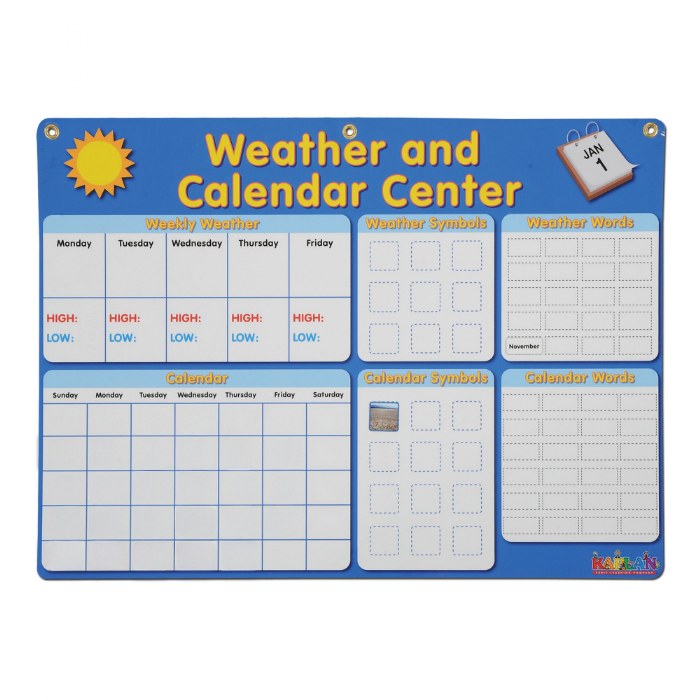 Alternate Image #1 of Magnetic Calendar and Weather Set