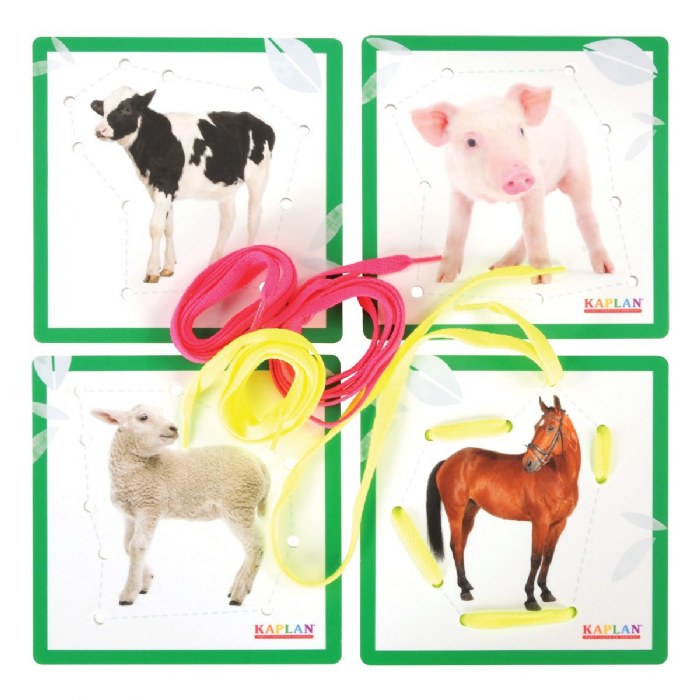 Alternate Image #1 of Farm Animal Lacing Boards