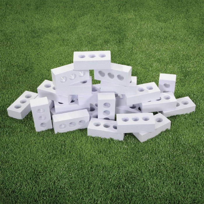 Alternate Image #1 of Foam Ice Brick Builders - 25 Pieces