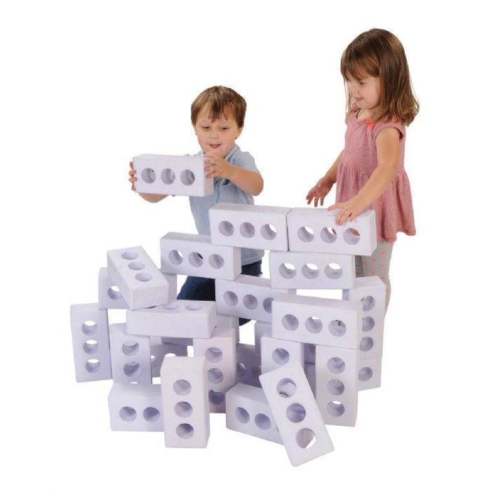 Alternate Image #1 of Foam Ice Brick Builders - 25 Pieces