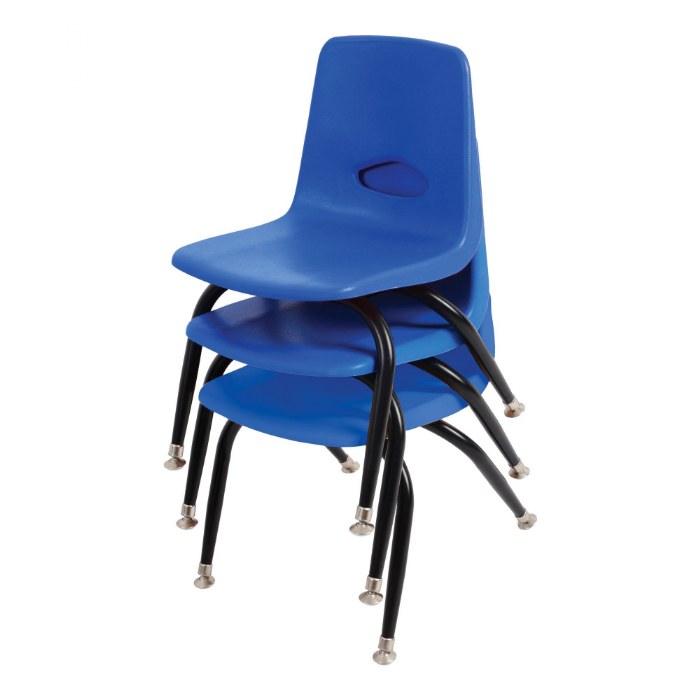 Alternate Image #1 of Stackable Chair With 7.5" Seat Height - Blue