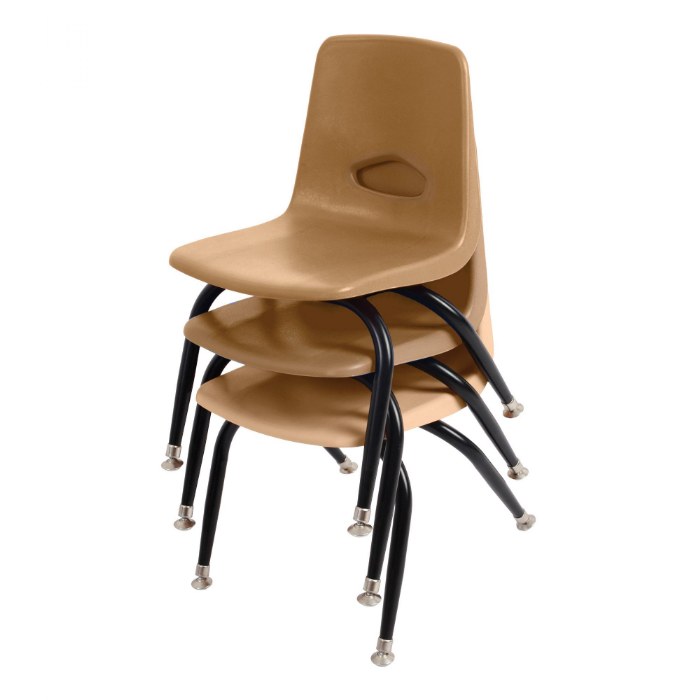Alternate Image #1 of Stackable Chair With 7.5" Seat Height - Natural