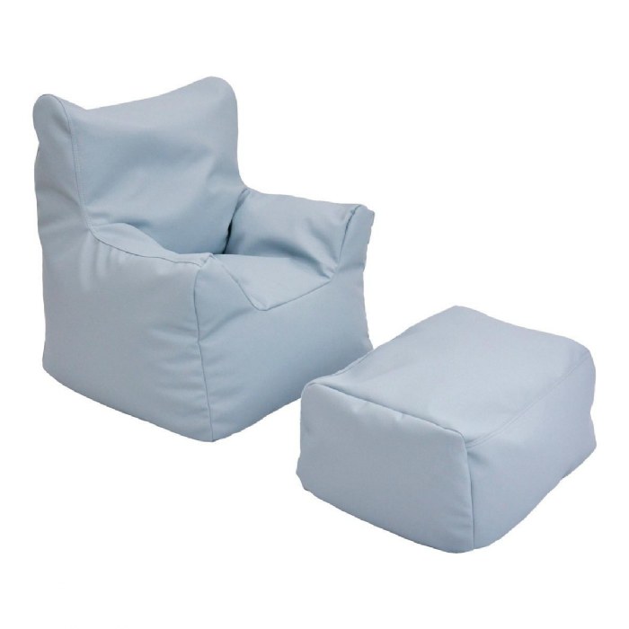 Primary Image of Cozy Chair & Ottoman - Fog Blue