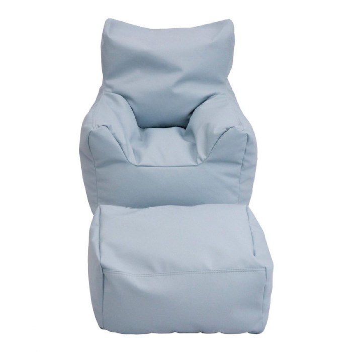 Alternate Image #1 of Cozy Chair & Ottoman - Fog Blue