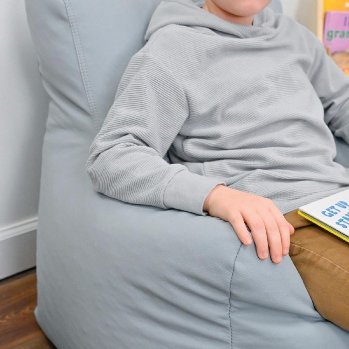 Alternate Image #1 of Cozy Chair & Ottoman - Fog Blue