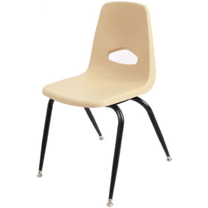 Primary Image of Stackable Chair with 17.5" Seat Height Teacher Chair - Natural