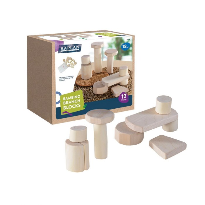 Primary Image of Bambino Wooden Shape Branch Blocks  - 12 Pieces
