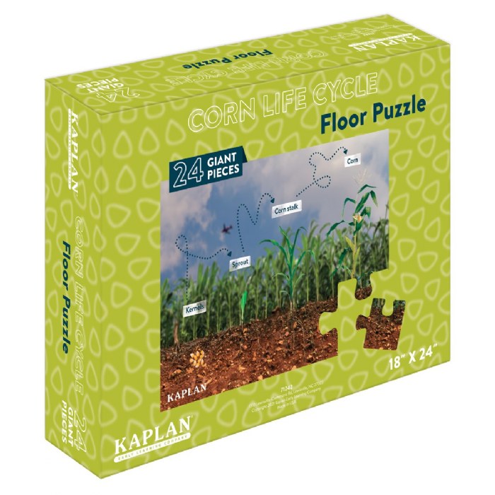Alternate Image #1 of Corn Life Cycle Floor Puzzle - 24 Pieces