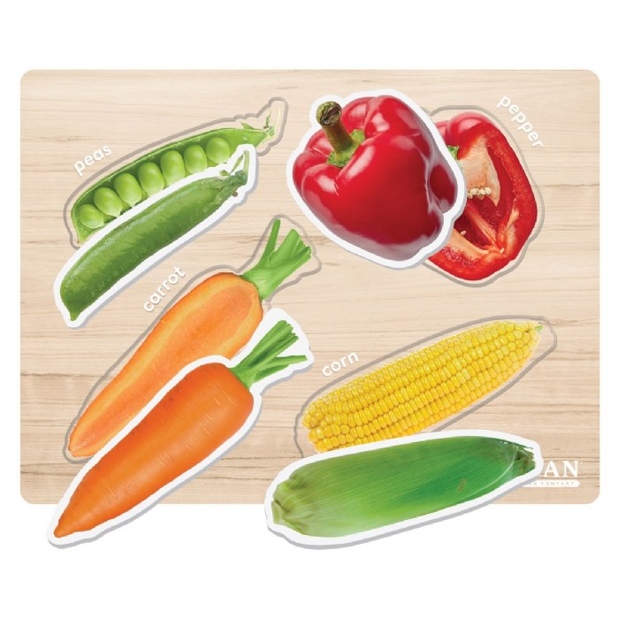 Alternate Image #1 of Healthy Foods Inside and Out Puzzles - Set of 2