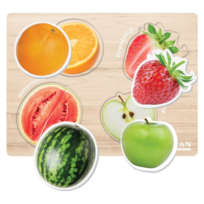 Alternate Image #1 of Healthy Foods Inside and Out Puzzles - Set of 2