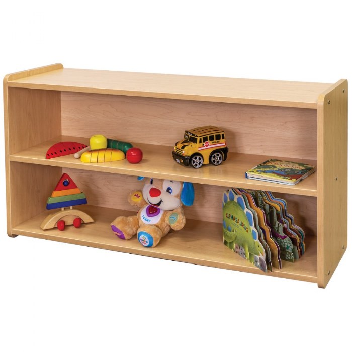 Alternate Image #1 of Toddler Open Storage Unit - Natural