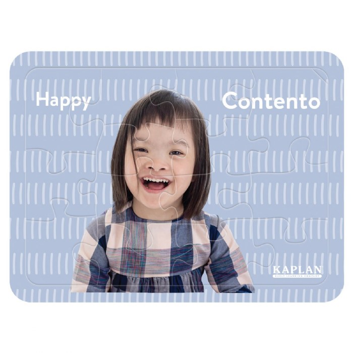 Alternate Image #1 of Bilingual Emotion Puzzles with Real Images - Set of 8