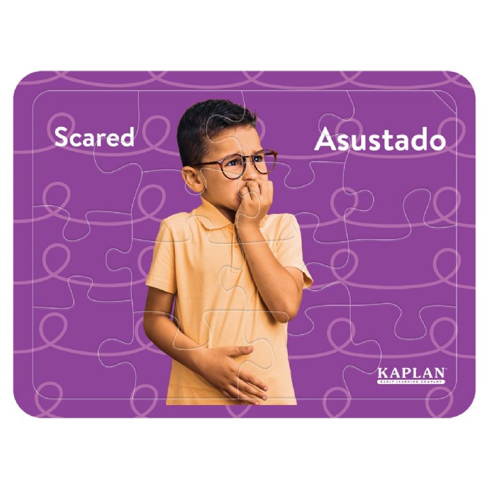Alternate Image #1 of Bilingual Emotion Puzzles with Real Images - Set of 8