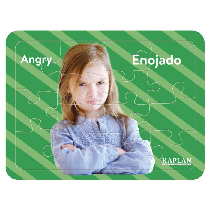 Alternate Image #1 of Bilingual Emotion Puzzles with Real Images - Set of 8