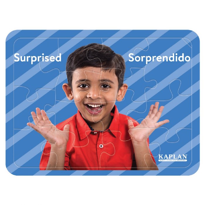 Alternate Image #1 of Bilingual Emotion Puzzles with Real Images - Set of 8