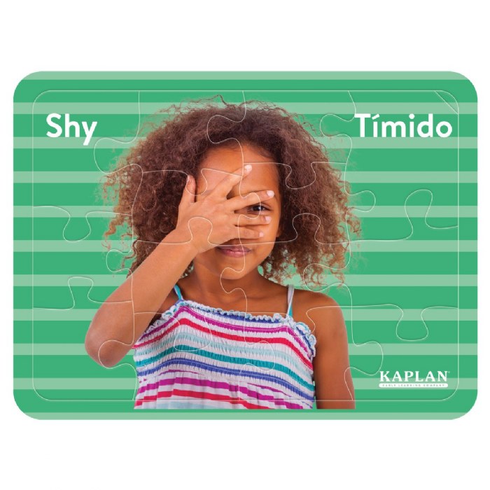 Alternate Image #1 of Bilingual Emotion Puzzles with Real Images - Set of 8