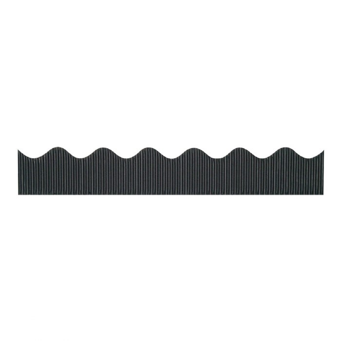 Alternate Image #1 of Corrugated Bordette - Black