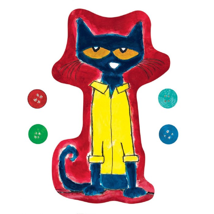 Alternate Image #1 of Pete the Cat and His Four Groovy Buttons Felt Set - 14 Pieces