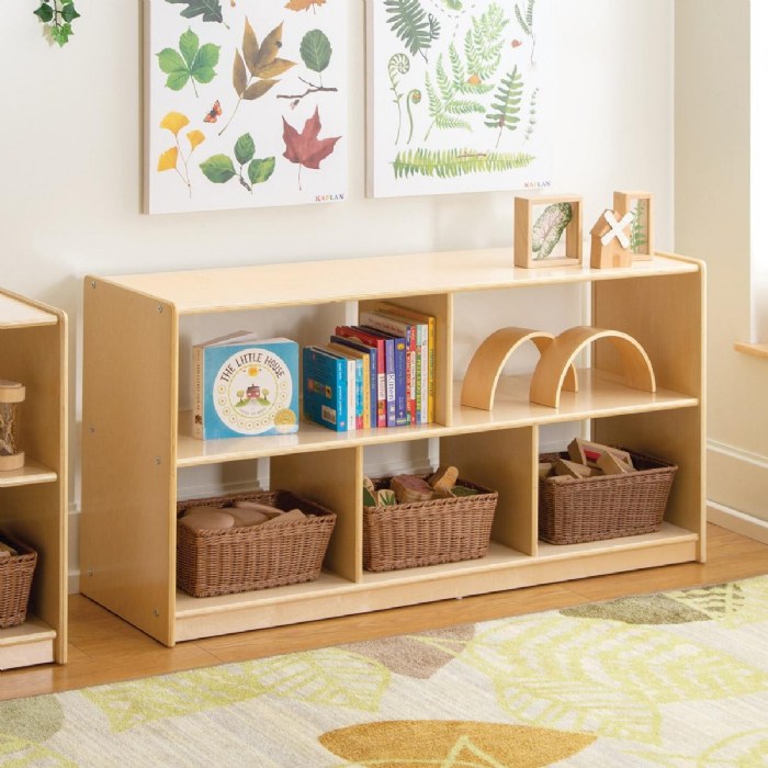 Alternate Image #1 of 24" Carolina Wooden 5-Compartment Storage Unit - Acrylic Back