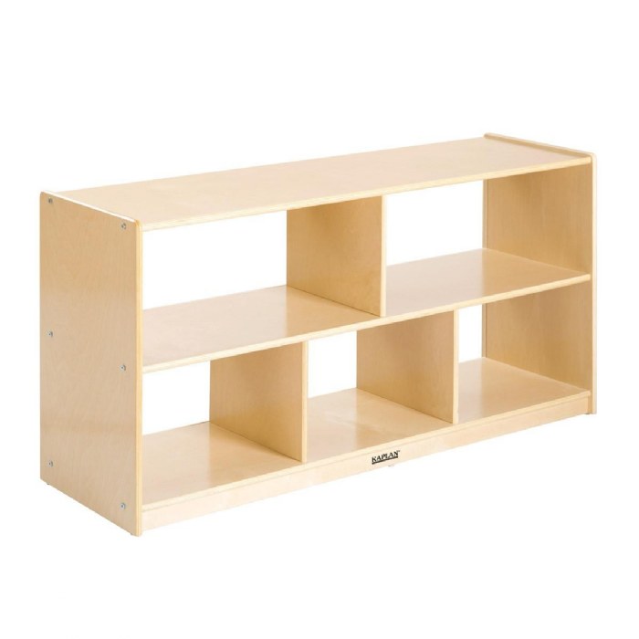 Primary Image of 24" Carolina Wooden 5-Compartment Storage Unit - Acrylic Back