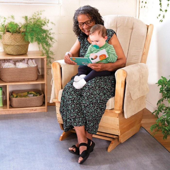 Alternate Image #1 of Comfort Glider with Fabric Cushions