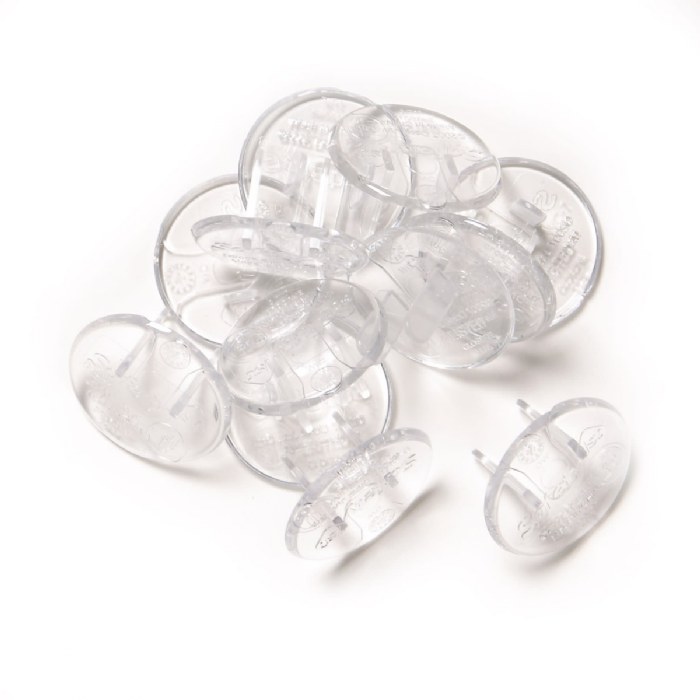 Alternate Image #1 of Ultra Clear Outlet Cover Plugs - 12 Pack