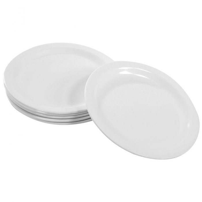 Alternate Image #1 of White Melamine Mealtime Serving Set - Set of 18