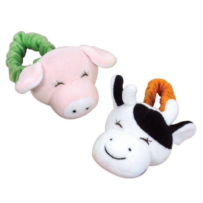 Alternate Image #1 of Infant Colorful Wrist Rattles - Set of 6