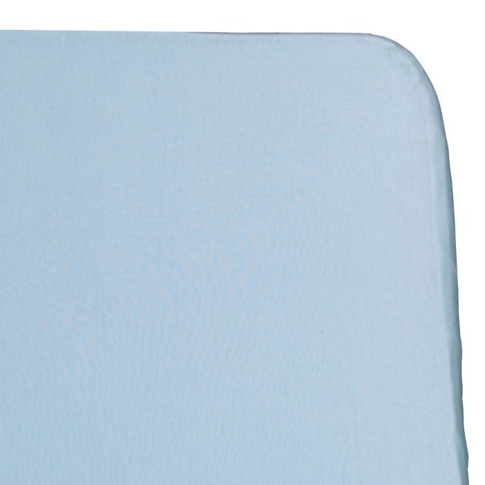 Primary Image of Cotton Compact Size Crib Sheet  - Blue - Single