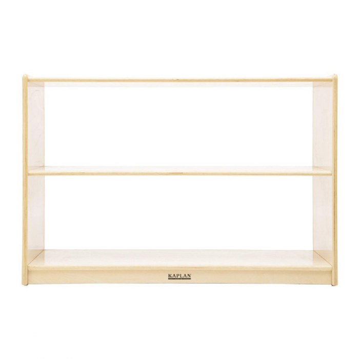 Alternate Image #1 of Carolina 2-Shelf Storage Unit - Acrylic Back