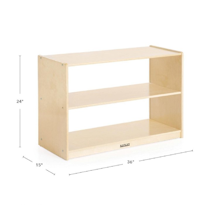 Alternate Image #1 of Carolina 2-Shelf Storage Unit - Acrylic Back