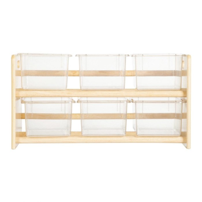 Alternate Image #1 of Carolina Toddler Sturdy Wooden See-All Storage Center with Bins