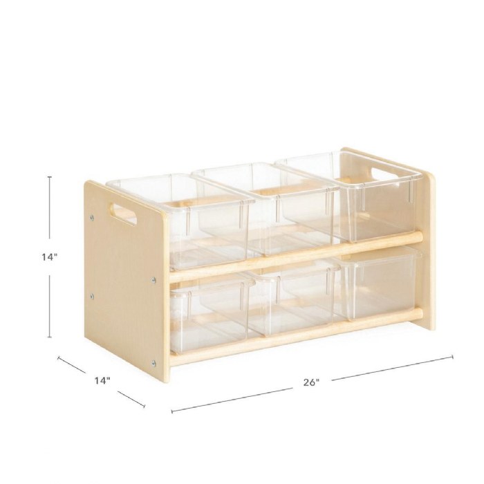 Alternate Image #1 of Carolina Toddler Sturdy Wooden See-All Storage Center with Bins