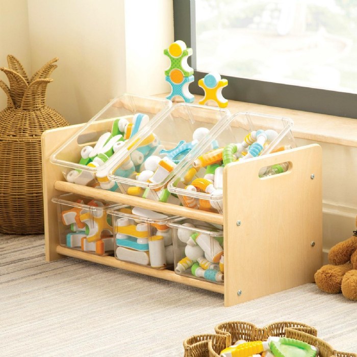 Alternate Image #1 of Carolina Toddler Sturdy Wooden See-All Storage Center with Bins