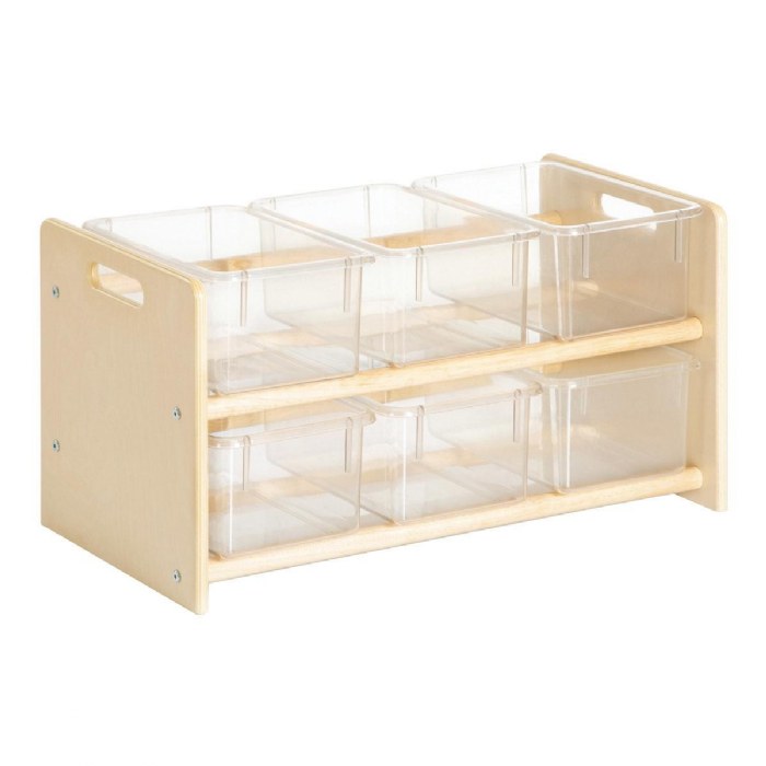 Primary Image of Carolina Toddler Sturdy Wooden See-All Storage Center with Bins