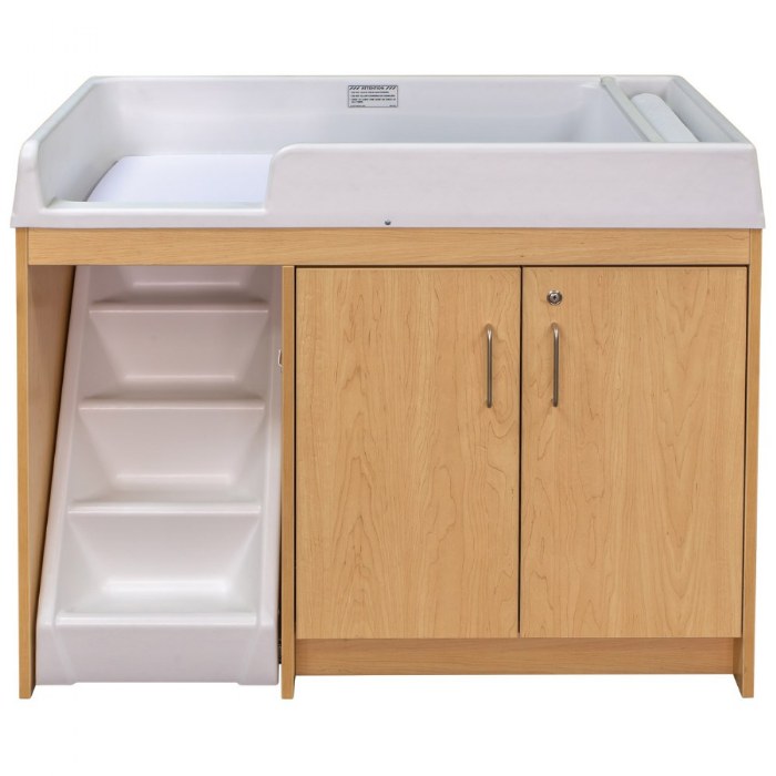 Alternate Image #1 of Premium Walk-Up Changing Table - Natural