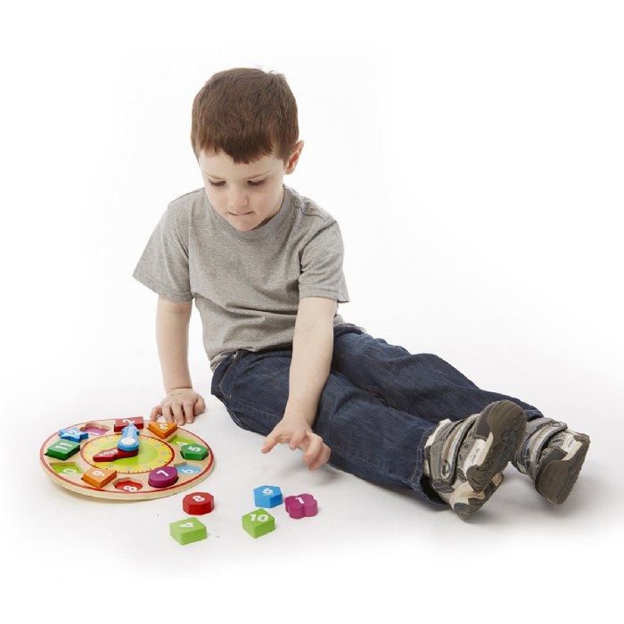 Alternate Image #1 of Wooden Shape Sorting Clock