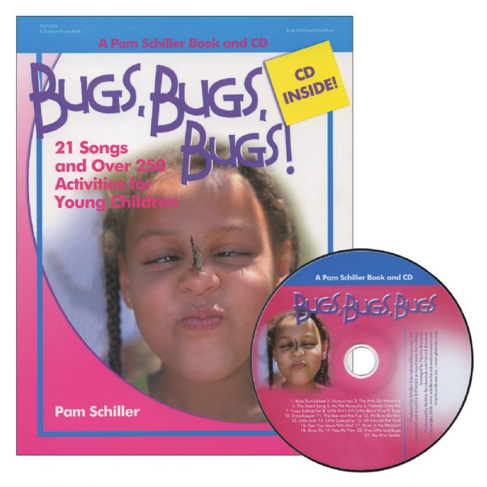 Primary Image of Bugs, Bugs, Bugs: 21 Songs and Over 250 Activities for Young Children - Book and CD - Paperback