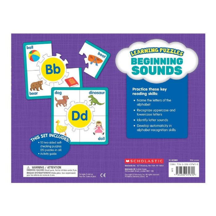 Alternate Image #1 of Learning Puzzles: Beginning Sounds