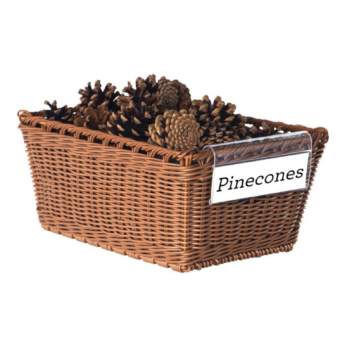 Alternate Image #1 of Washable Wicker Basket with Hand Grips - Small