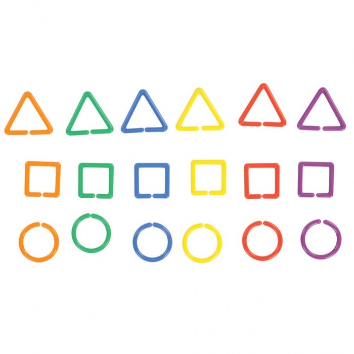 Alternate Image #1 of Colorful Multi-Shape Links with Jar - 500 Pieces