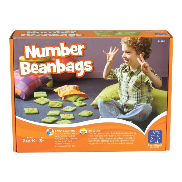 Alternate Image #1 of Number Bean Bags