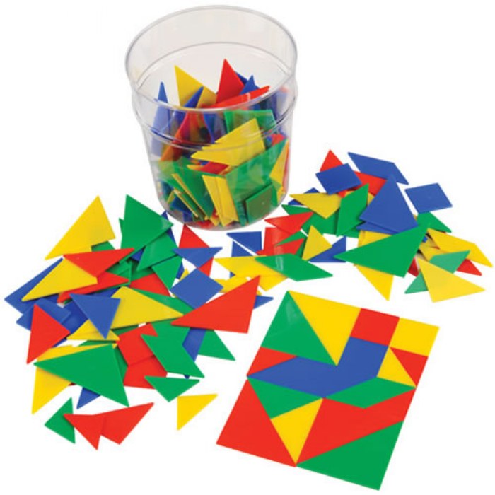 Primary Image of Tangrams Geometric Shapes with Plastic Jar