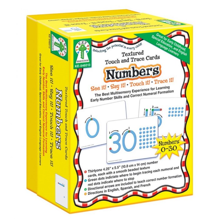 Primary Image of Textured Touch and Trace Cards: Numbers