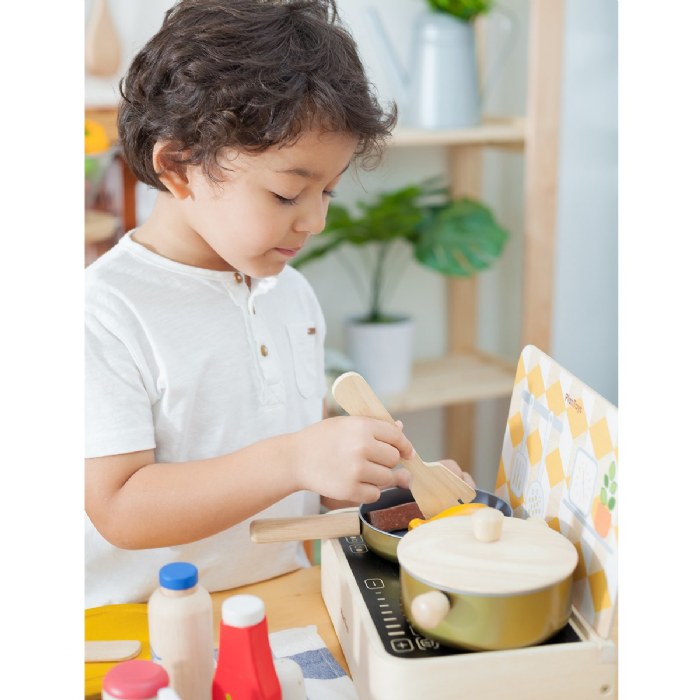 Alternate Image #1 of Pretend Cooking Pans and Utensils Set - 6 Pieces