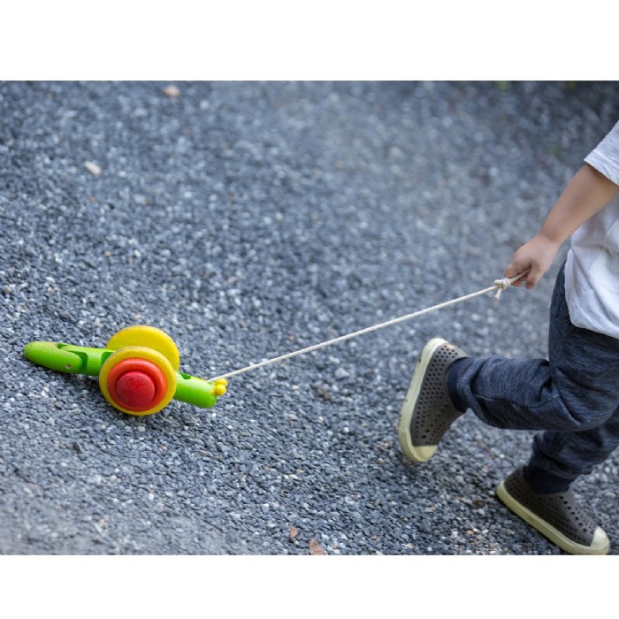 Alternate Image #1 of Eco-Friendly Snail Pull Toy