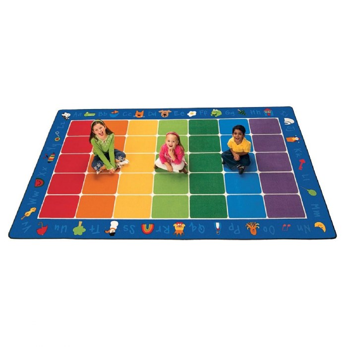 Alternate Image #1 of Fun with Phonics Rectangle Carpet 7'6" x 12'