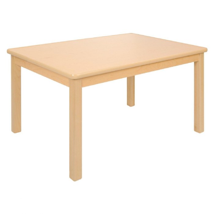 Primary Image of Carolina Laminate 30" x 36" Rectangle Table in Varied Heights - Seats 4